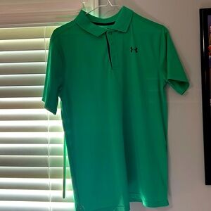 Green Under Armour polo